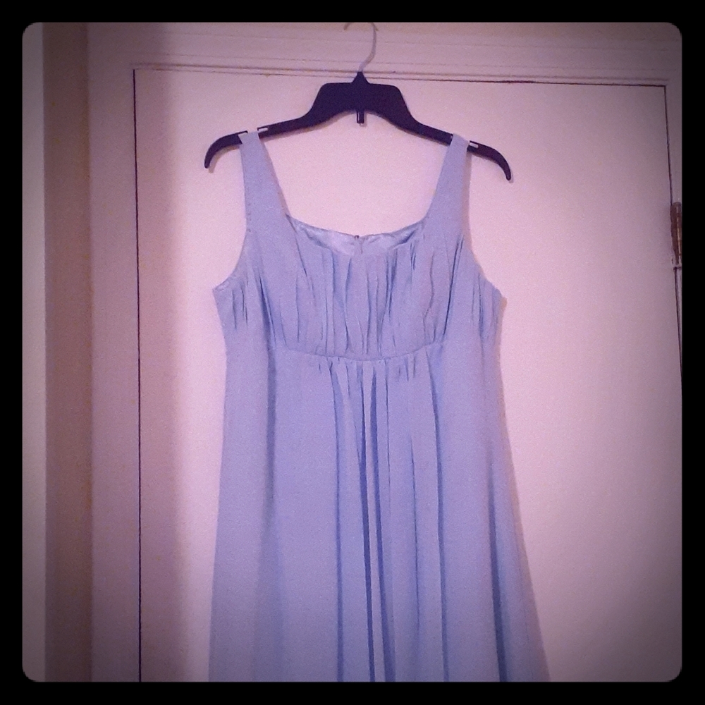 Long blue dress